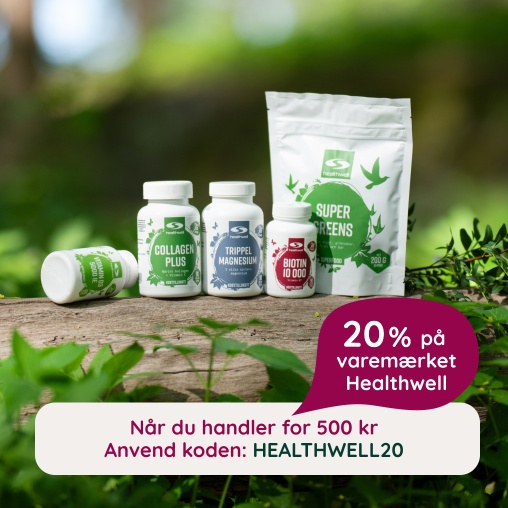 Kb for 500 kr, f 20 % varemrket Healthwell